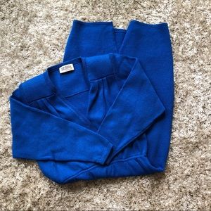 Vintage St. John Blue Knit Dress - Size 8